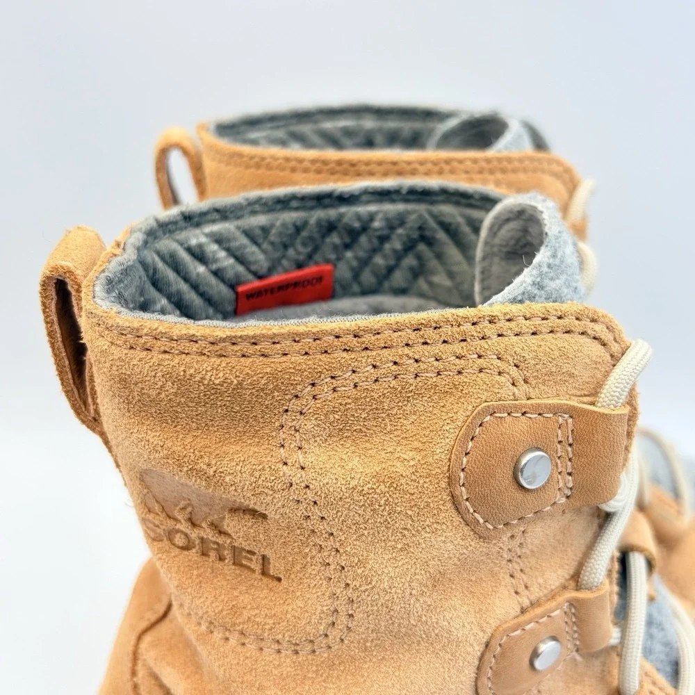 Sorel Explorer II Joan Felt NL4460-253 Women's Size 7.5 Camel Waterproof Boots